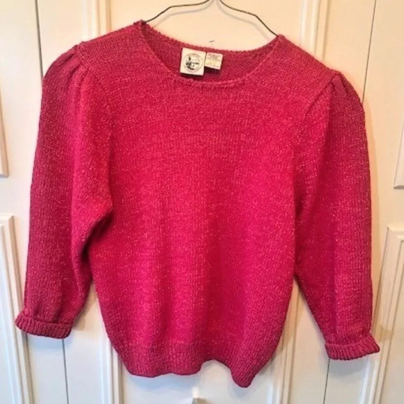 CBI fuschia/pink long sleeved sweater L - Picture 1 of 6